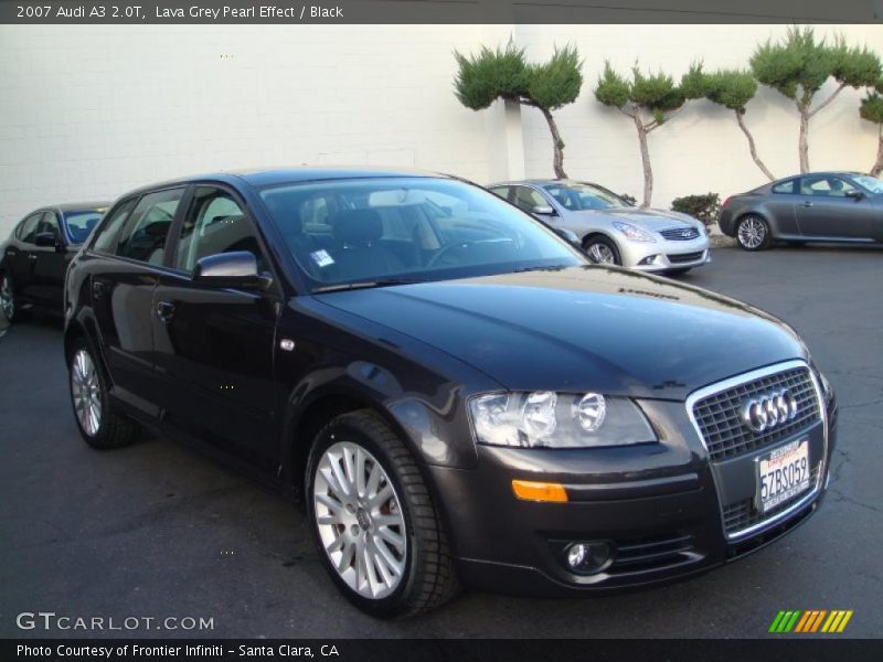 Lava Grey Pearl Effect / Black 2007 Audi A3 2.0T