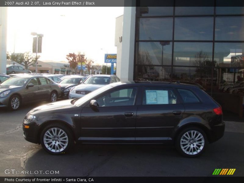 Lava Grey Pearl Effect / Black 2007 Audi A3 2.0T