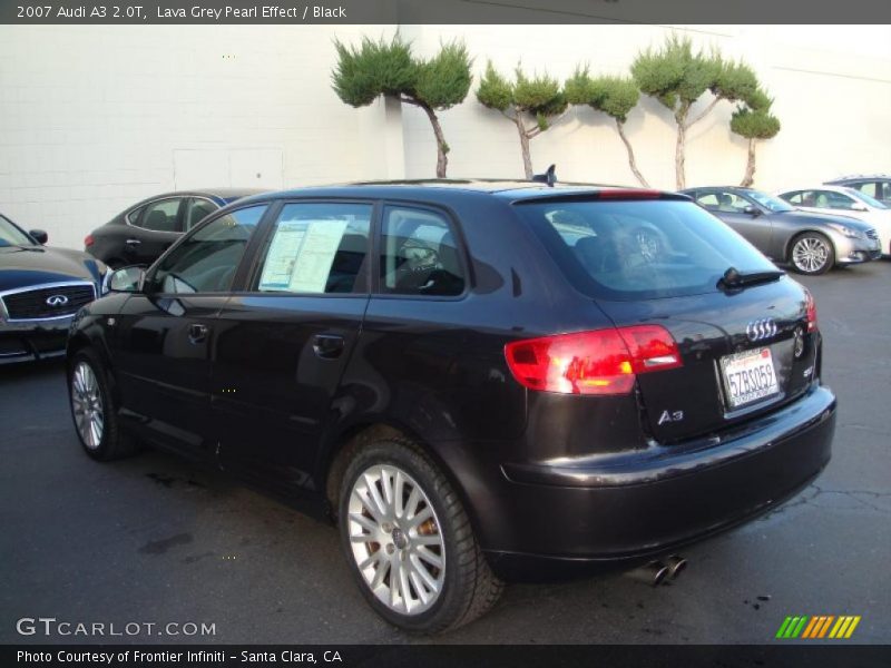 Lava Grey Pearl Effect / Black 2007 Audi A3 2.0T