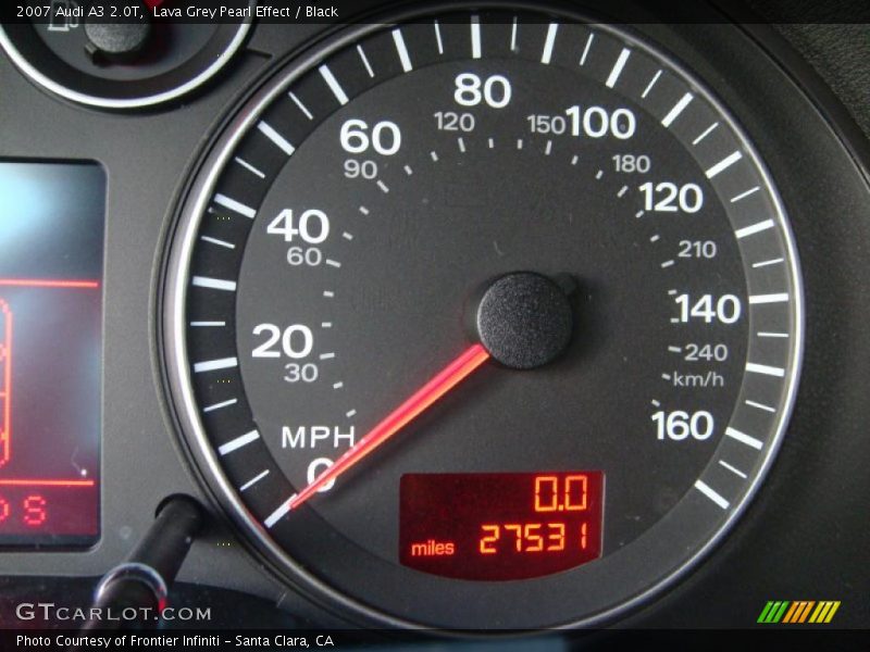 Lava Grey Pearl Effect / Black 2007 Audi A3 2.0T