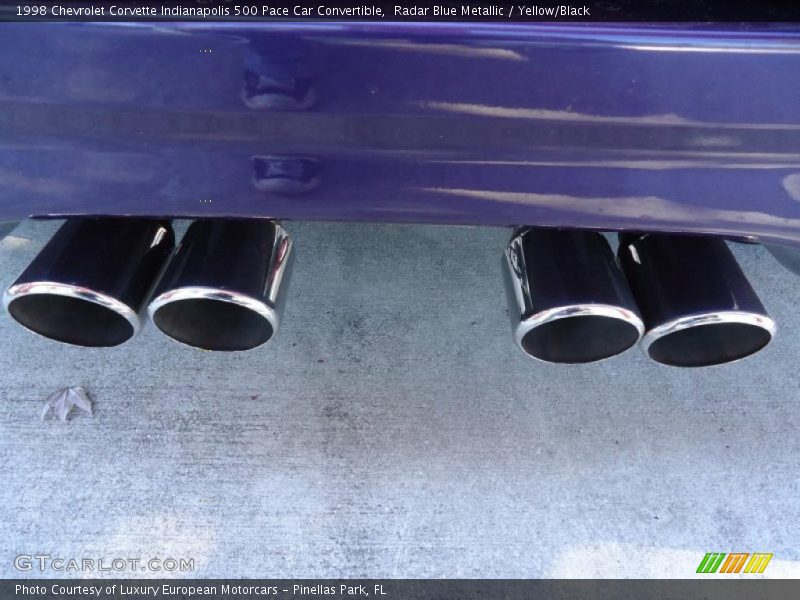 Radar Blue Metallic / Yellow/Black 1998 Chevrolet Corvette Indianapolis 500 Pace Car Convertible
