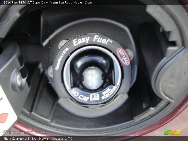 Vermillion Red / Medium Stone 2010 Ford F150 XLT SuperCrew