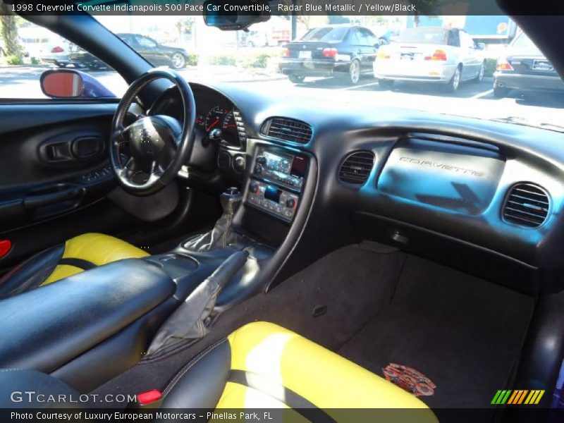 Dashboard of 1998 Corvette Indianapolis 500 Pace Car Convertible
