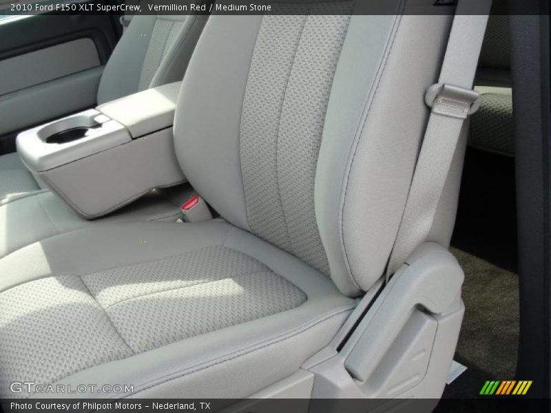 Vermillion Red / Medium Stone 2010 Ford F150 XLT SuperCrew