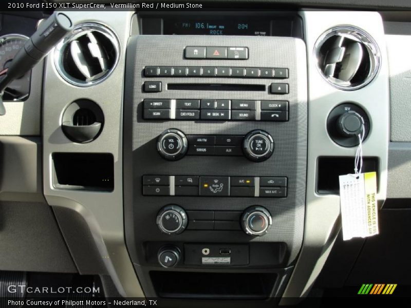 Vermillion Red / Medium Stone 2010 Ford F150 XLT SuperCrew