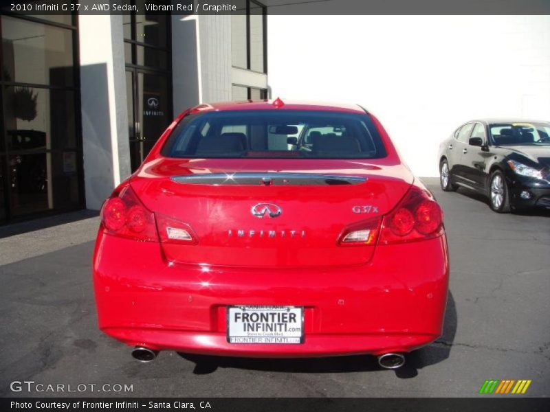 Vibrant Red / Graphite 2010 Infiniti G 37 x AWD Sedan