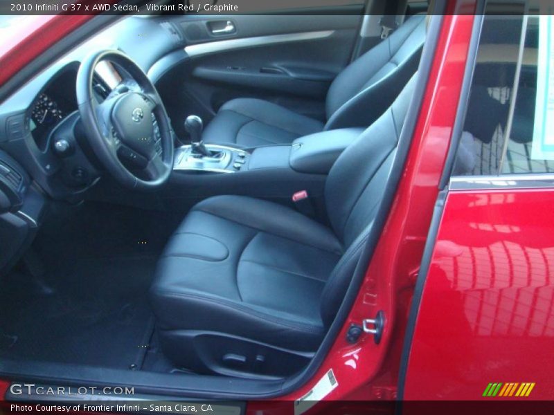  2010 G 37 x AWD Sedan Graphite Interior