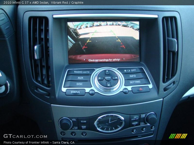 Controls of 2010 G 37 x AWD Sedan
