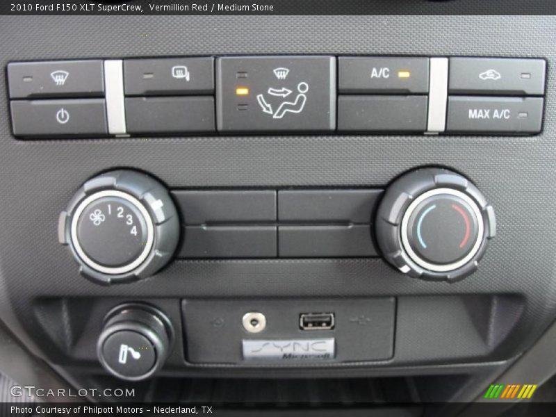 Vermillion Red / Medium Stone 2010 Ford F150 XLT SuperCrew