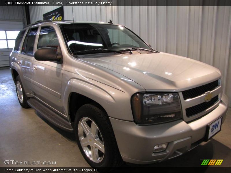 Silverstone Metallic / Ebony 2008 Chevrolet TrailBlazer LT 4x4