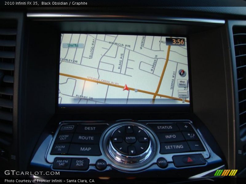 Navigation of 2010 FX 35