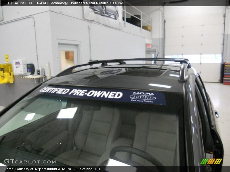 Polished Metal Metallic / Taupe 2010 Acura RDX SH-AWD Technology