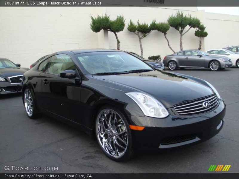Black Obsidian / Wheat Beige 2007 Infiniti G 35 Coupe