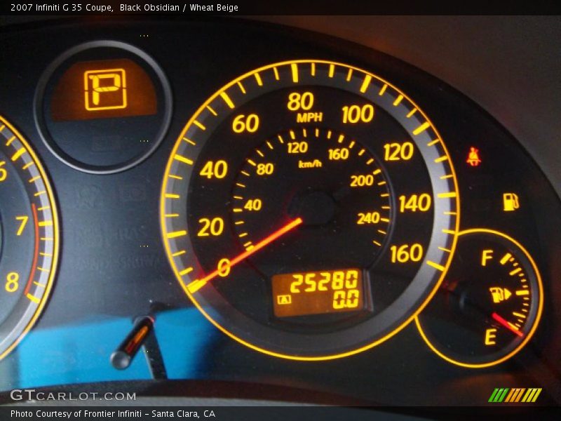 Black Obsidian / Wheat Beige 2007 Infiniti G 35 Coupe