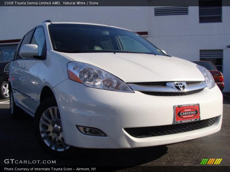 Natural White / Stone 2008 Toyota Sienna Limited AWD