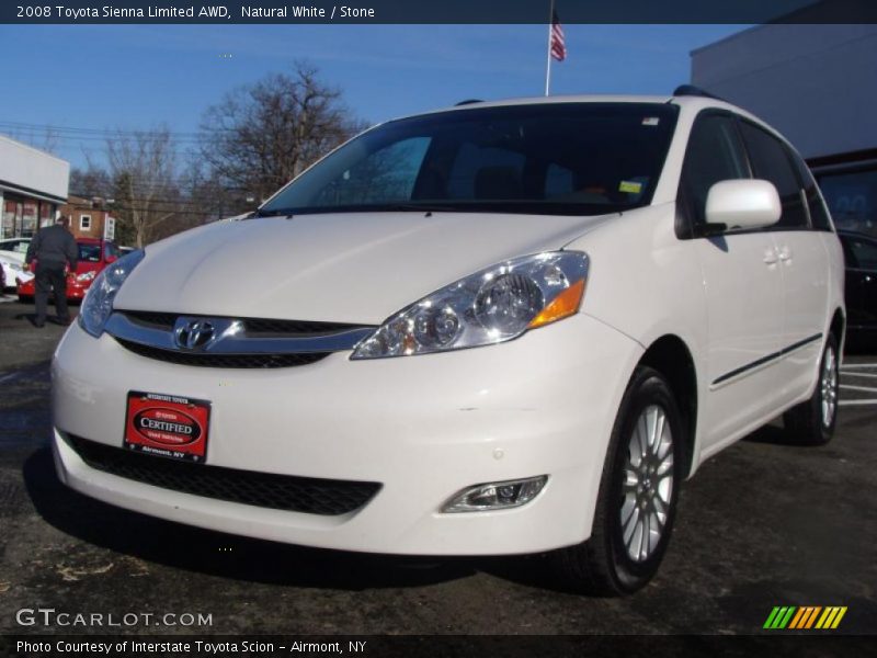 Natural White / Stone 2008 Toyota Sienna Limited AWD