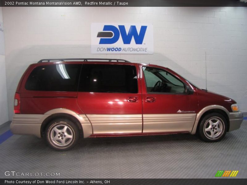 Redfire Metallic / Taupe 2002 Pontiac Montana MontanaVision AWD