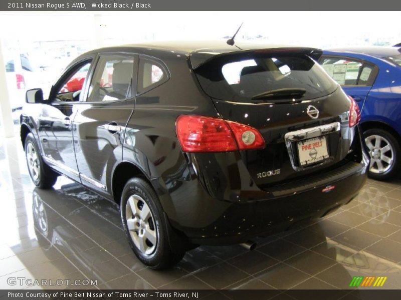 Wicked Black / Black 2011 Nissan Rogue S AWD