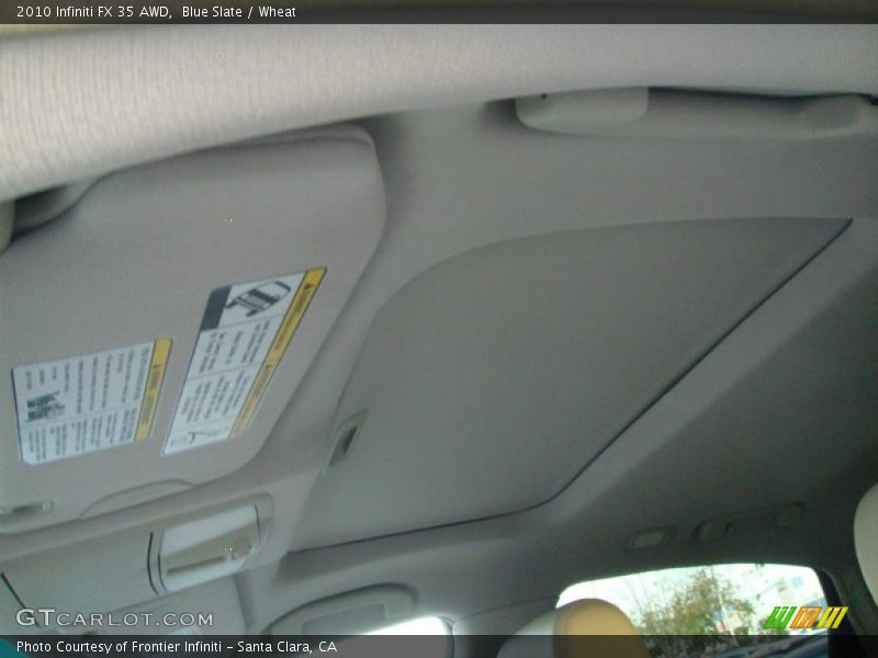 Sunroof of 2010 FX 35 AWD