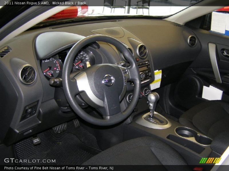 Wicked Black / Black 2011 Nissan Rogue S AWD