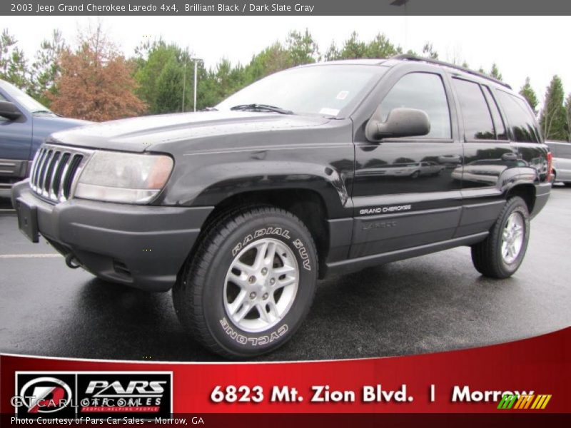 Brilliant Black / Dark Slate Gray 2003 Jeep Grand Cherokee Laredo 4x4