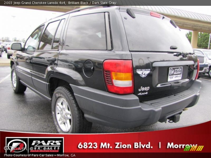 Brilliant Black / Dark Slate Gray 2003 Jeep Grand Cherokee Laredo 4x4