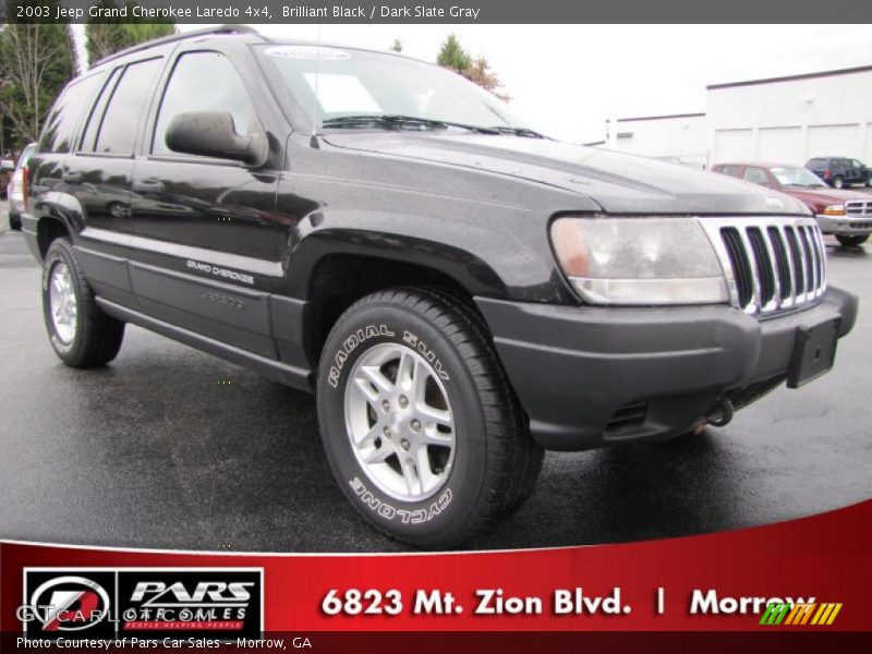 Brilliant Black / Dark Slate Gray 2003 Jeep Grand Cherokee Laredo 4x4