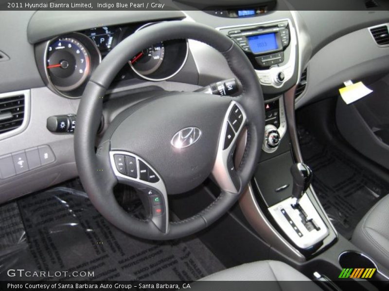 Gray Interior - 2011 Elantra Limited 
