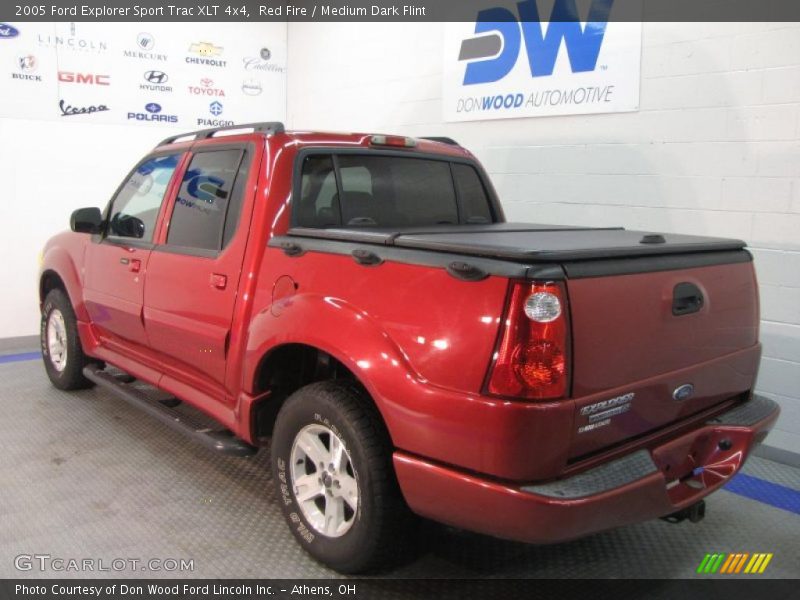 Red Fire / Medium Dark Flint 2005 Ford Explorer Sport Trac XLT 4x4