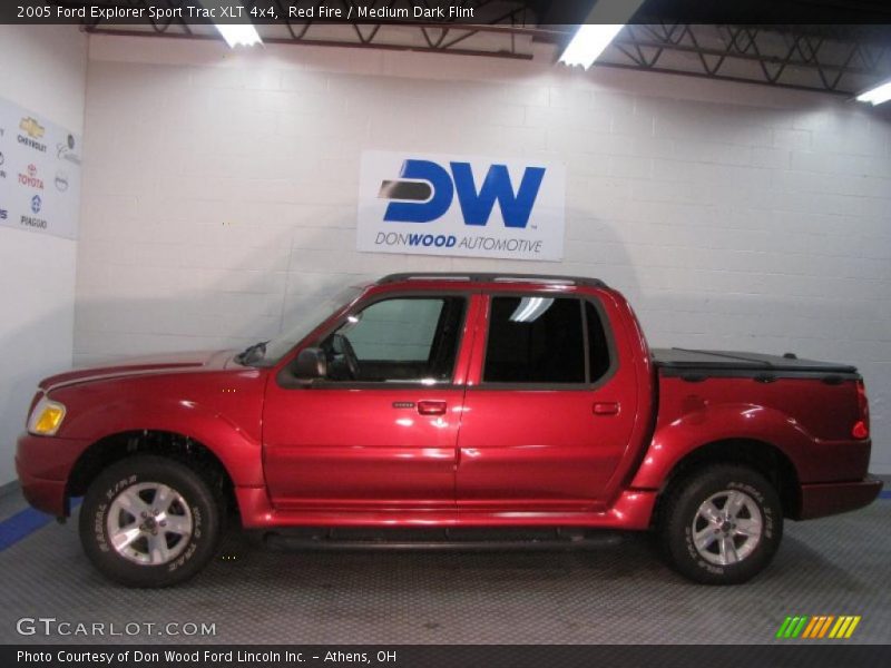 Red Fire / Medium Dark Flint 2005 Ford Explorer Sport Trac XLT 4x4