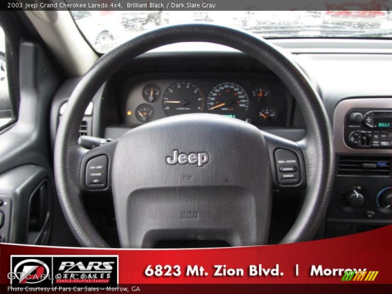Brilliant Black / Dark Slate Gray 2003 Jeep Grand Cherokee Laredo 4x4