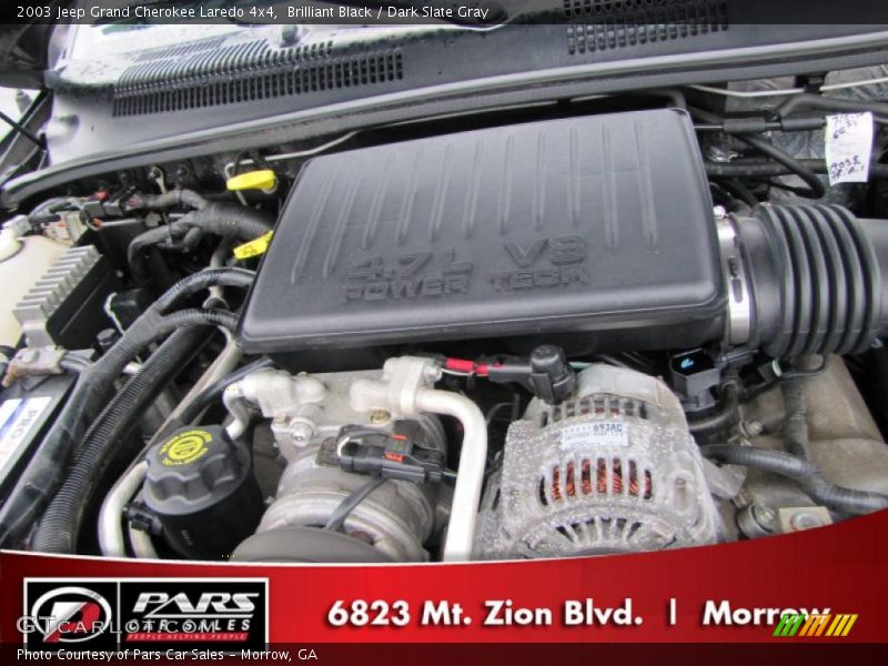 Brilliant Black / Dark Slate Gray 2003 Jeep Grand Cherokee Laredo 4x4