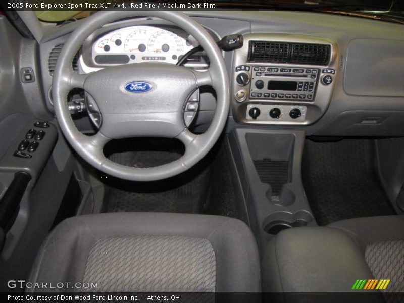 Red Fire / Medium Dark Flint 2005 Ford Explorer Sport Trac XLT 4x4