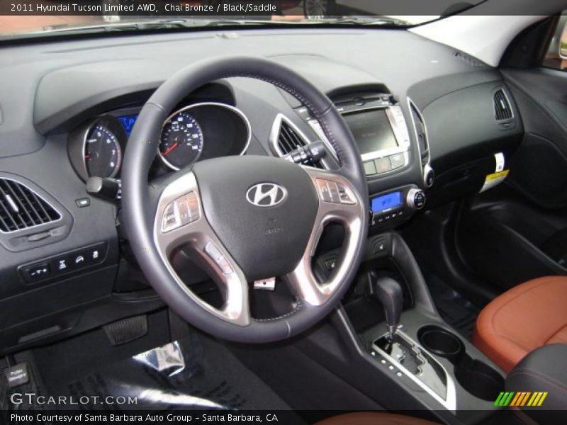 Black/Saddle Interior - 2011 Tucson Limited AWD 