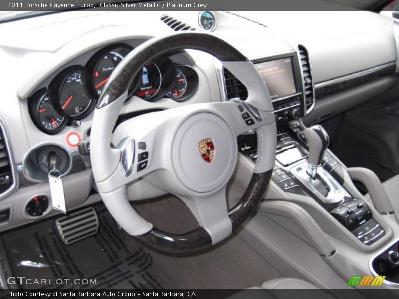 Platinum Grey Interior - 2011 Cayenne Turbo 