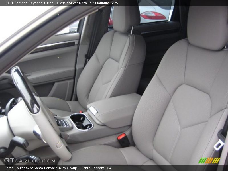  2011 Cayenne Turbo Platinum Grey Interior