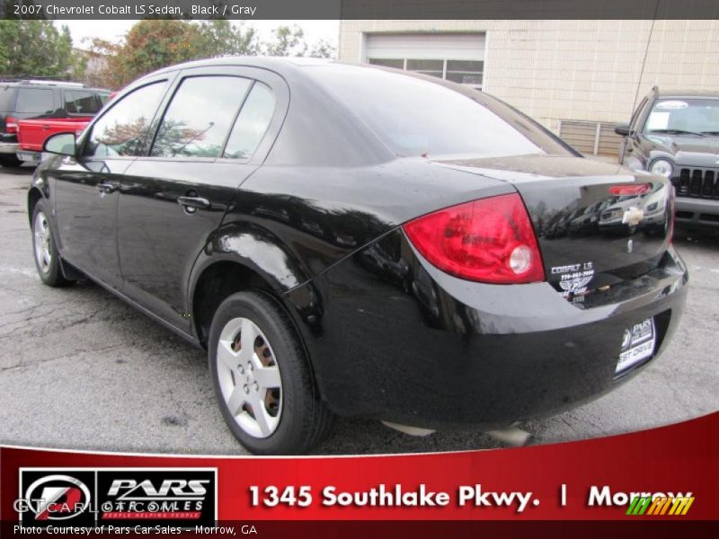 Black / Gray 2007 Chevrolet Cobalt LS Sedan