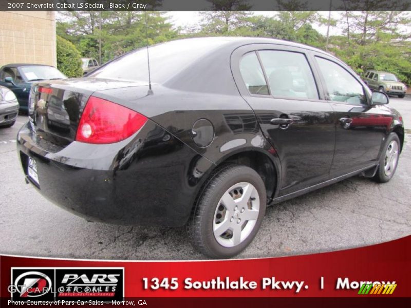 Black / Gray 2007 Chevrolet Cobalt LS Sedan