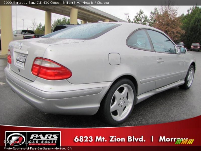 Brilliant Silver Metallic / Charcoal 2000 Mercedes-Benz CLK 430 Coupe
