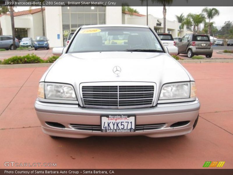 Brilliant Silver Metallic / Grey 1999 Mercedes-Benz C 280 Sedan