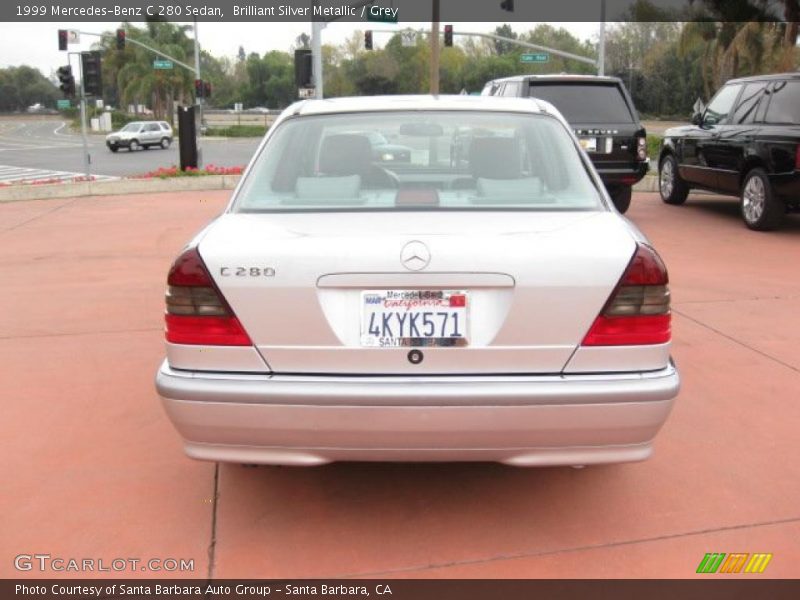 Brilliant Silver Metallic / Grey 1999 Mercedes-Benz C 280 Sedan
