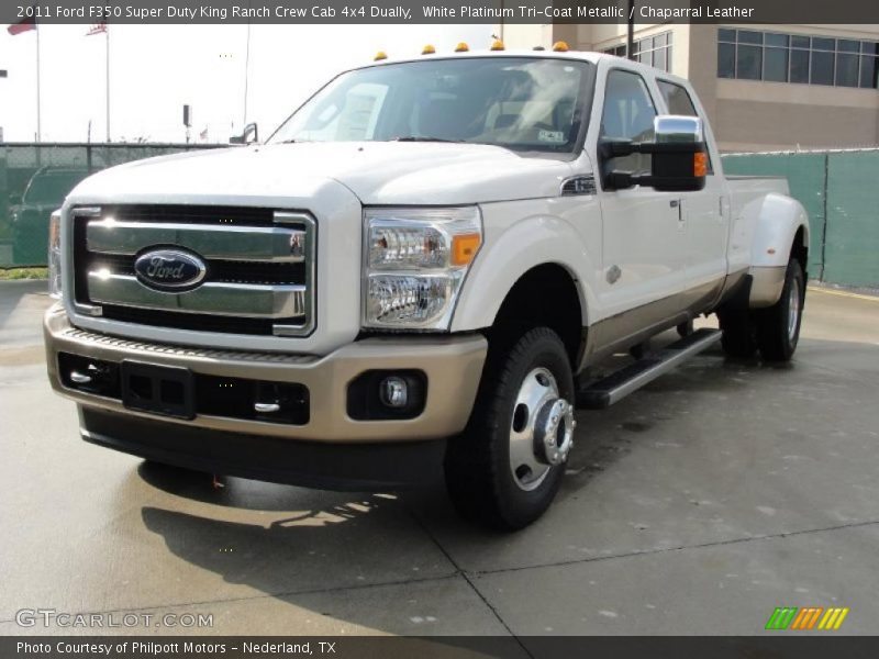 Front 3/4 View of 2011 F350 Super Duty King Ranch Crew Cab 4x4 Dually