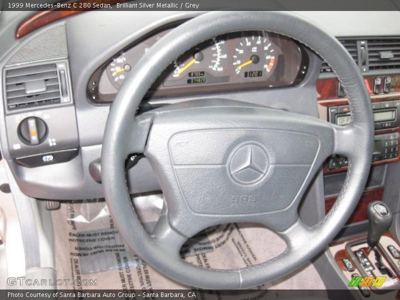 Brilliant Silver Metallic / Grey 1999 Mercedes-Benz C 280 Sedan