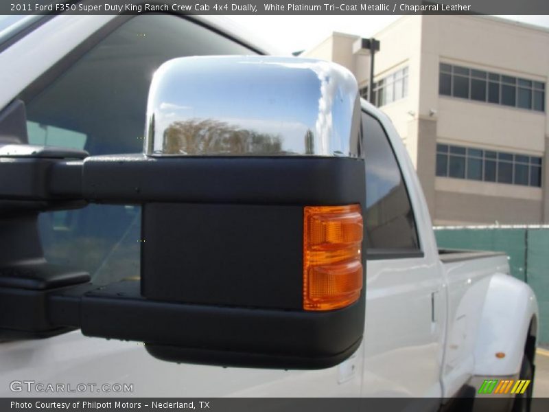 White Platinum Tri-Coat Metallic / Chaparral Leather 2011 Ford F350 Super Duty King Ranch Crew Cab 4x4 Dually