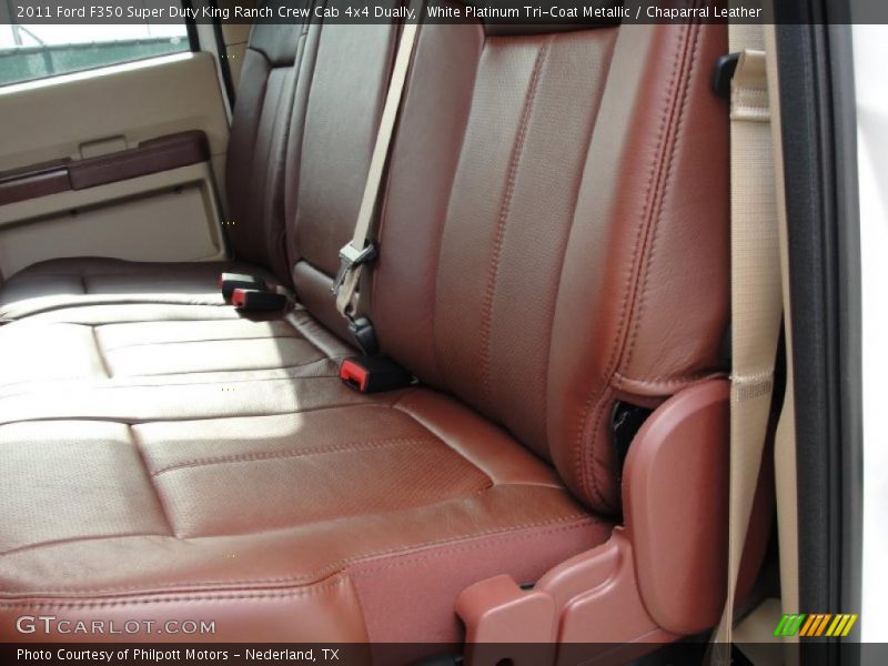  2011 F350 Super Duty King Ranch Crew Cab 4x4 Dually Chaparral Leather Interior