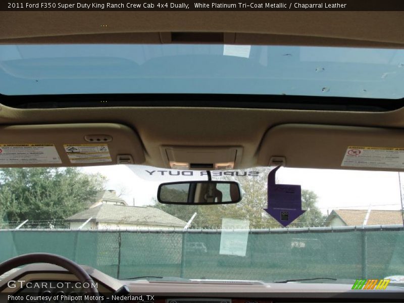 Sunroof of 2011 F350 Super Duty King Ranch Crew Cab 4x4 Dually