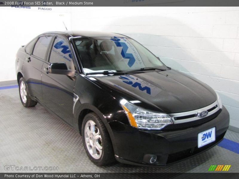 Black / Medium Stone 2008 Ford Focus SES Sedan