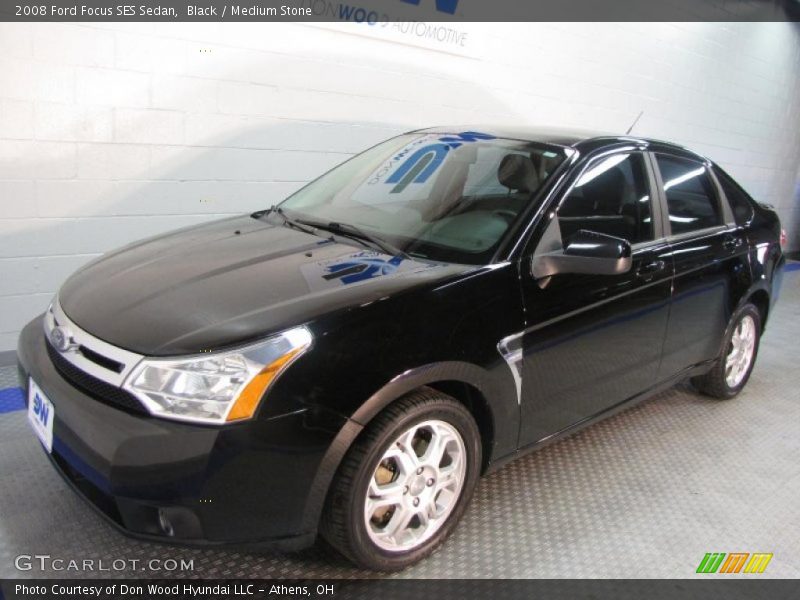 Black / Medium Stone 2008 Ford Focus SES Sedan