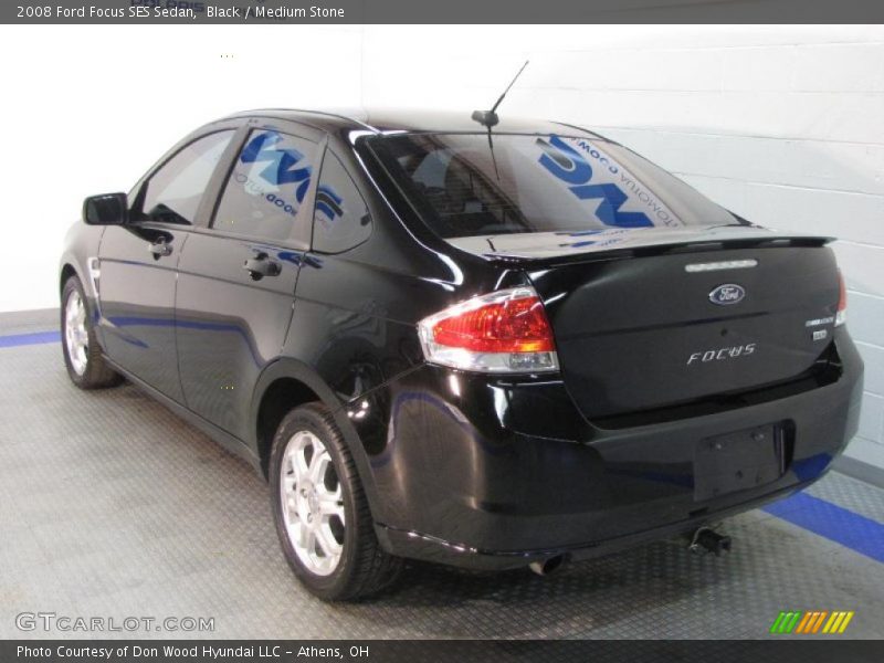 Black / Medium Stone 2008 Ford Focus SES Sedan