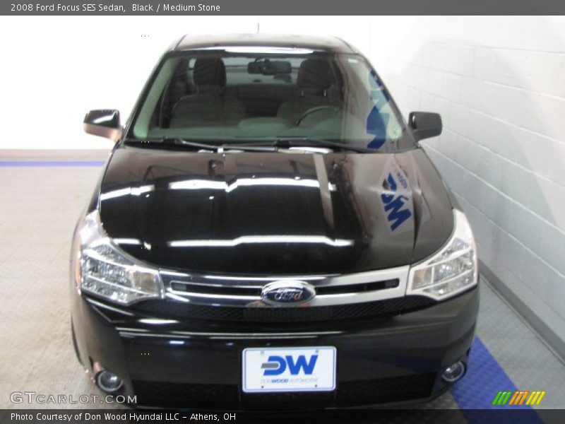 Black / Medium Stone 2008 Ford Focus SES Sedan